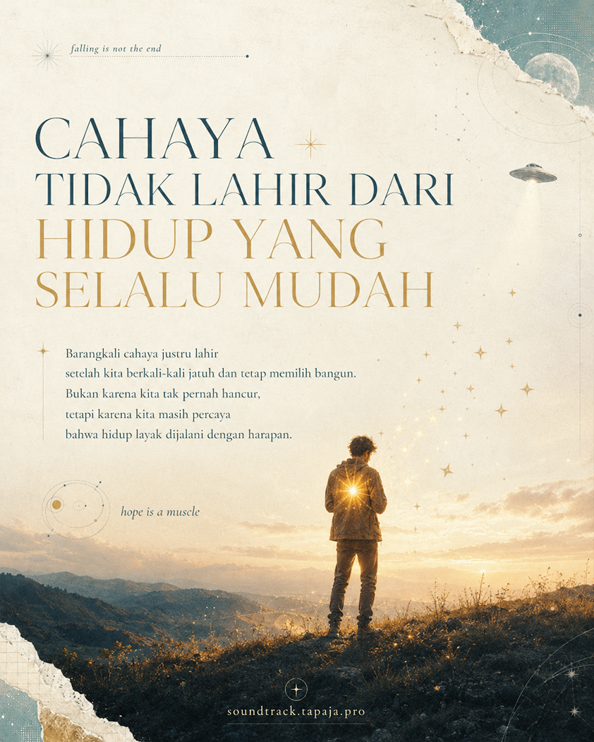 Self Reminders, Hidup yang tidak selalu mudah biasanya justru membawa cahaya terang kemana pun, dan itulah harapan.